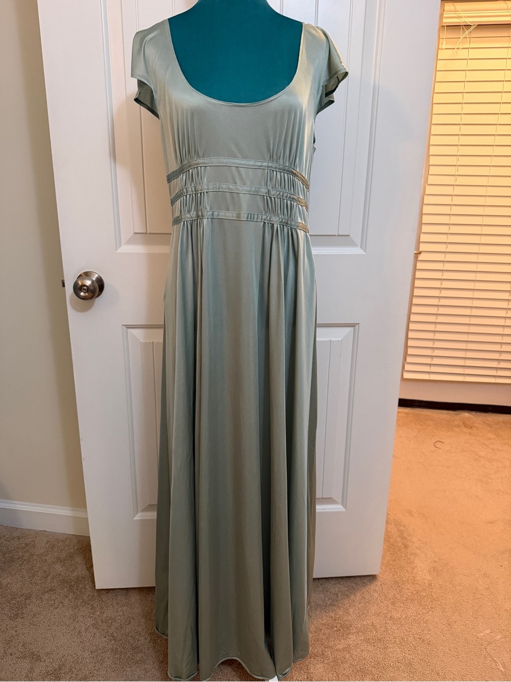 John Kloss for Cira Vintage Sage Scoop Neck Nightgown sz Medium